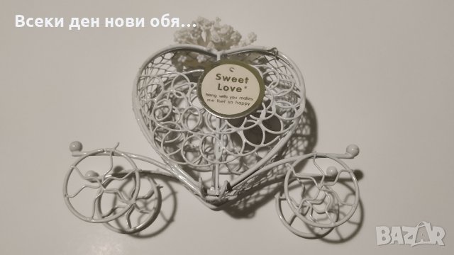 Каляска сърце - кутия за бижута, снимка 6 - Ръчно изработени сувенири - 29198716