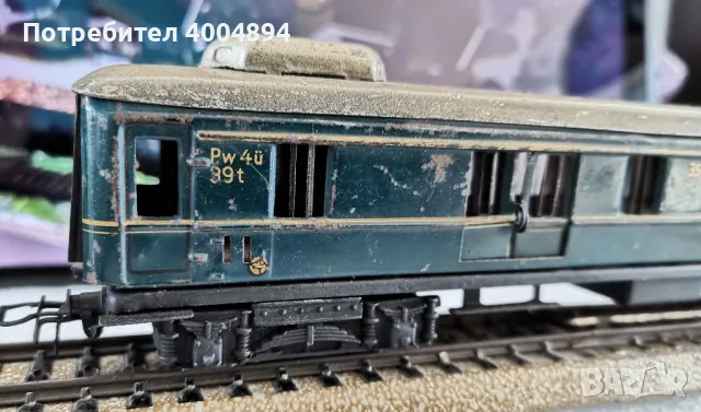 Запазено и действащо колекционерско електрическо влакче Marklin 4, снимка 8 - Антикварни и старинни предмети - 48904890