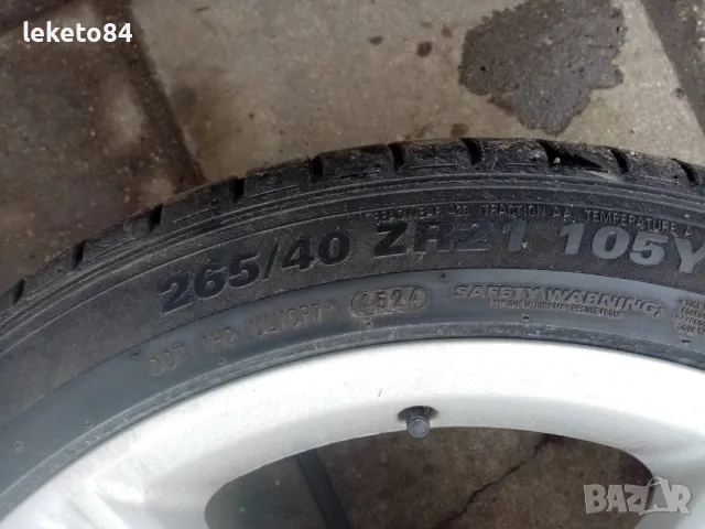 Джанти 21' AMG Mercedes 5x112, с НОВИ гуми 265/40/21  ML 164 / 166 .GL, снимка 6 - Гуми и джанти - 49757081