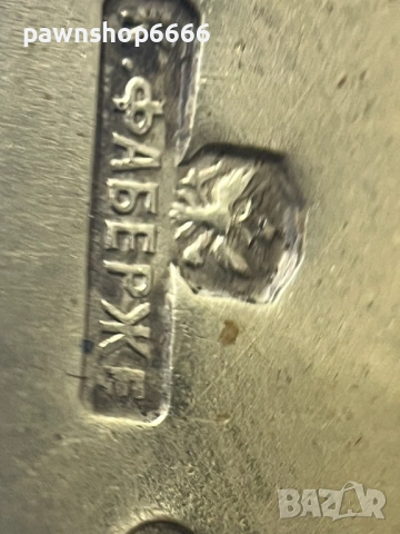 Оригинална имперска сребърна кутийка Fabergé, Русия, преди 1917 г., със сертификат, снимка 16 - Колекции - 53087534