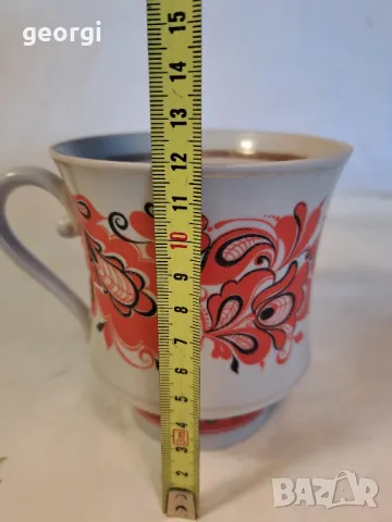 голяма руска порцеланова чаша, снимка 6 - Чаши - 49859155