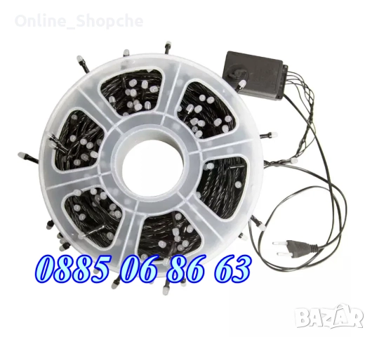 Коледни лампички 20 метра на макара, многоцветни, водоустойчиви, снимка 6 - Декорация за дома - 52428313