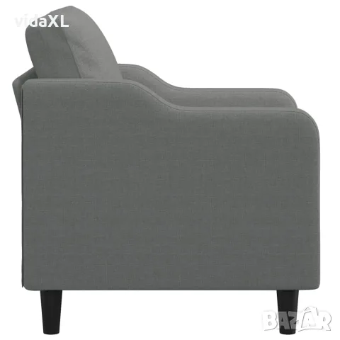 vidaXL Фотьойл, тъмносив, 60 см, плат, снимка 4 - Дивани и мека мебел - 56147286