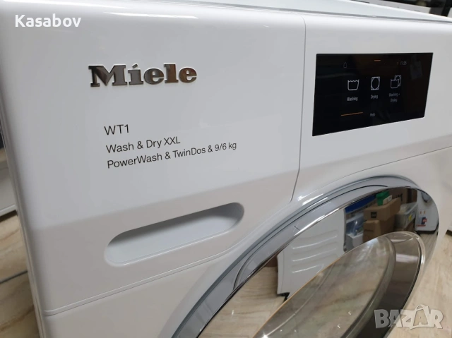 XXL 9кг/6кг Miele WT1 Пералня със Сушилня TwinDos Миеле 12м Гаранция, снимка 4 - Перални - 53299852