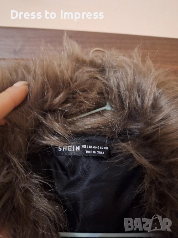 Ново палто с косъм Shein, M, снимка 8 - Палта, манта - 48683593