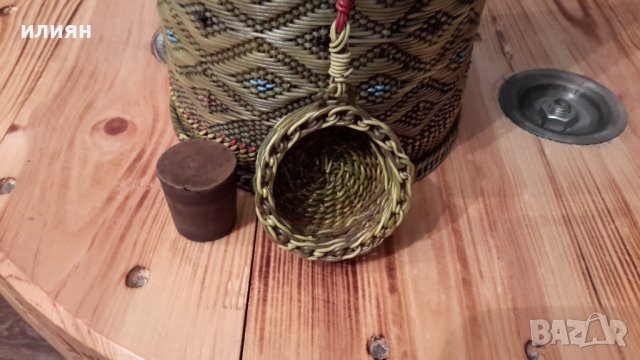 Плетена  3л  дамаджана, от тел и пластмаса , снимка 12 - Буркани, бутилки и капачки - 36584990