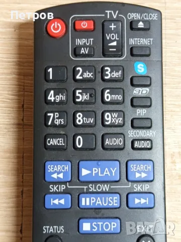Дистанционно"Panasonic"Blu-Ray Player, снимка 3 - Плейъри, домашно кино, прожектори - 49778016