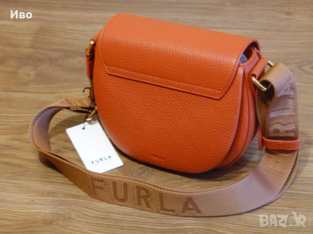 Кожена дамска чанта за рамо FURLA LOTUS, снимка 4 - Чанти - 54007887