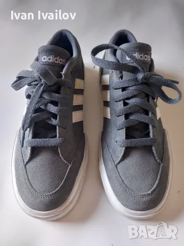 Оригинални кецове ADIDAS Neo VS Set, Естествен велур, Номер 38.5 (Стелка 24 см) – НОВИ!
