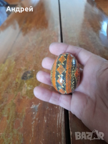 Старо дървено яйце #11, снимка 3 - Други ценни предмети - 53198580