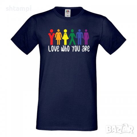 Мъжка тениска Love Who You Are Прайд,Празник.Повод,Изненада, снимка 12 - Тениски - 37103290