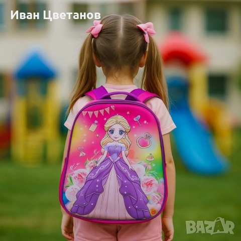 Детски ранички с цветни герои – стил и удобство за училище и игри, снимка 4 - Раници - 51619162