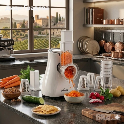 Електрическо барабанно ренде 5 в 1 - лек и компактен дизайн, снимка 4 - Други стоки за дома - 53927679