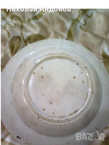 Стара гръцка юбилейна керамична чиния, снимка 3 - Антикварни и старинни предмети - 29256648