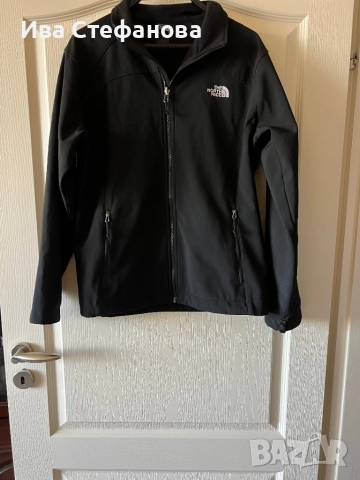 The North Face Women's TNF Black Chest Logo Ridgewall Soft Shell Jacket черно оригинално марково яке, снимка 9 - Якета - 51732265