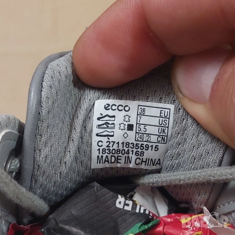 обувки/ маратонки Ecco Corksphere 1 номер 38, снимка 6 - Дамски ежедневни обувки - 47438512