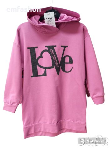 Contrast Love с качулка 134см