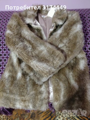 Детско зимно палто за момиче,с пух,маркаH&M, снимка 2 - Детски якета и елеци - 42369817