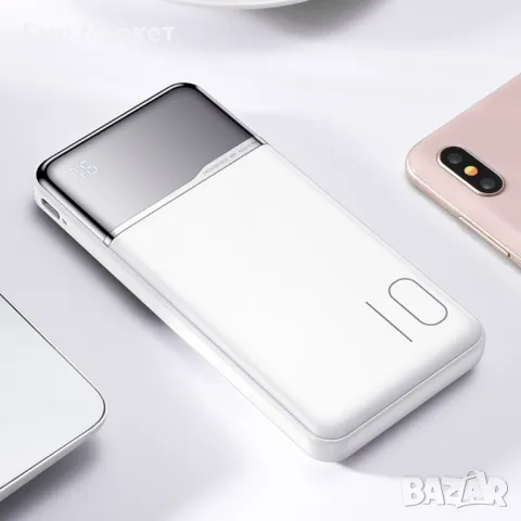 Ултра тънко преносимо зарядно устройство KUULAA power bank 10000mAh - TV500, снимка 7 - Външни батерии - 49242826