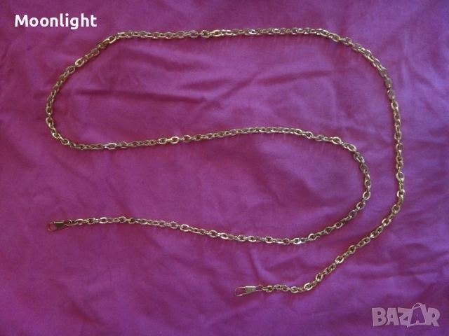 Нова дълга златиста верижка/дръжка за чанта или друг аксесоар, снимка 3 - Чанти - 52639093