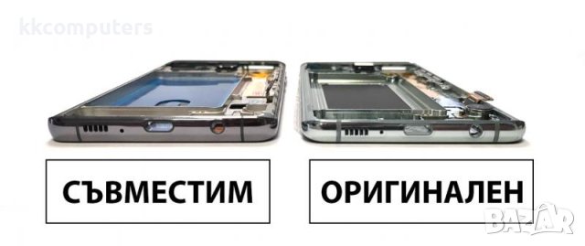 Съвместим LCD Дисплей за Samsung SM-G973F S10 / GH82-18850A / Тъч скрийн + рамка / Черен, снимка 2 - Резервни части за телефони - 42430618
