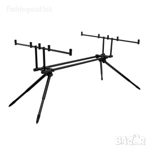 Шаранска стойка за 5 въдици CARP PRO ROD POD Black Matt, снимка 3 - Такъми - 48692605