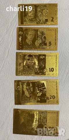 5 бр. Златни български банкноти , снимка 5 - Нумизматика и бонистика - 52776460