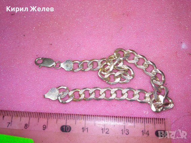 СТИЛНО ОРНАМЕНТИРАНА СРЕБЪРНА ГРИВНА СРЕБРО 925 ВИНТИДЖ ПЛЕТКА РЪЧНА БИЖУТЕРСКА ИЗРАБОТКА 43285, снимка 10 - Гривни - 44315418