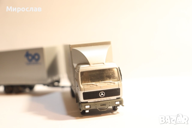 HERPA H0 1/87 MERCEDES BENZ ТИР КОЛИЧКА КАМИОН МОДЕЛ, снимка 4 - Колекции - 52111516