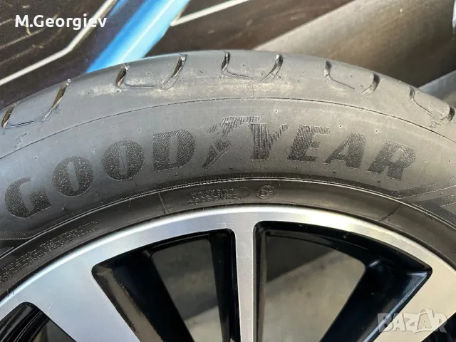 4 бр. Оригинални Лети Джанти за NISSAN 19'+ 4бр. НОВИ ЛЕТНИ ГУМИ GOODYEAR 235/55/19 8мм. DOT44/22, снимка 5 - Гуми и джанти - 49469917