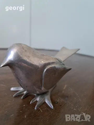 посребрен свещник птица уникат   5/2