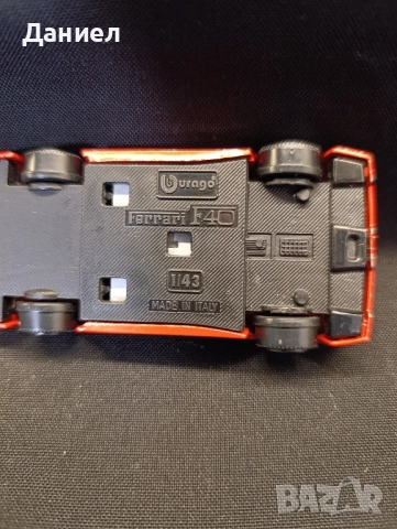 Количка Burago Ferrari f40, снимка 3 - Колекции - 52021420
