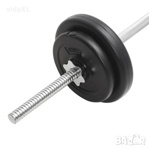 vidaXL Комплект щанги и дъмбели 30 кг, снимка 9 - Фитнес уреди - 56148320