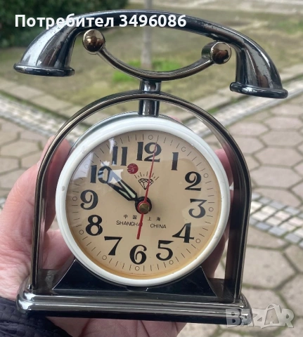 Стар и рядък механичен будилник Шанхайски диамант, снимка 4 - Други ценни предмети - 53249182