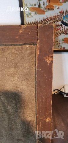  Икона масло върху платно 51-85см. 19век., снимка 11 - Антикварни и старинни предмети - 39800005
