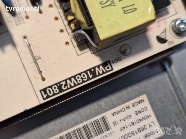 POWER BOARD ,PW.168W2.801 - Sharp 4T-C40AJ2EF2NB 40inc DISPLAY LSC400FN05-8, снимка 3 - Части и Платки - 48624778