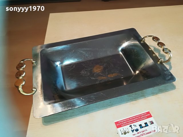 made in italy-inox 18/10 gold-внос швеицария 42х24х4см, снимка 4 - Колекции - 29952312
