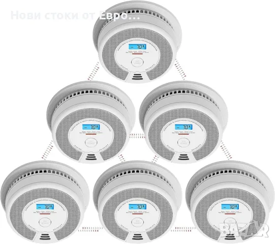 X-Sense SC07-W Взаимосвързан детектор за дим и въглероден окис (CO) с 10-годишна батерия - 1 пакет, снимка 4 - Друга електроника - 49588258