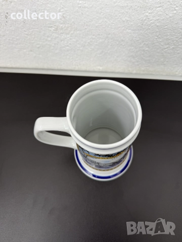 Колекционерска порцеланова халба -История на Америка. №7547, снимка 6 - Колекции - 52220241