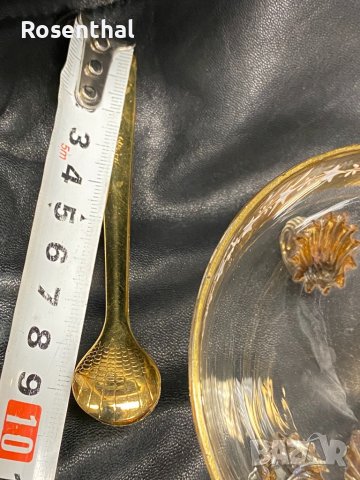 Кристална купичка, ръчна дизайнерска изработка с богата позлата, снимка 9 - Декорация за дома - 39523686