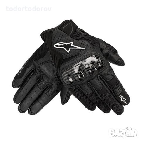 Топ Цена Мото ръкавици за мотор ALPINESTARS SMX-1 AIR V2 BLACK/BLACK, снимка 1