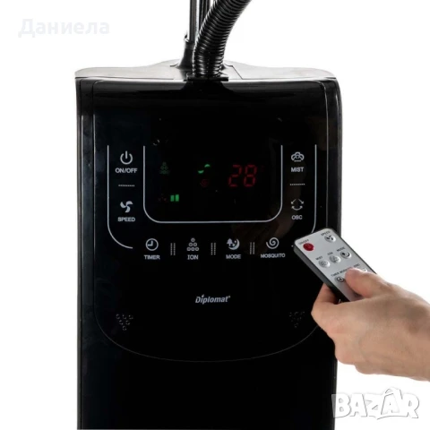 Вентилатор с водна мъгла 16" 7in1, 90W, мултифункционален, LED, дист. упр-е, снимка 10 - Вентилатори - 50680565