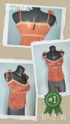 Два броя бродирани / Луксозно неглиже / нощница "Cottelli" и "Miriale lingerie" / унисайз , снимка 11 - Нощници - 14003479