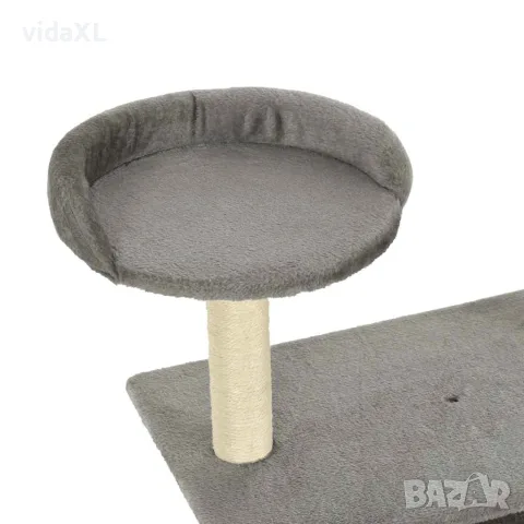 vidaXL Котешко дърво със сизалени стълбове, 95 см, сиво, снимка 5 - За котки - 56146236