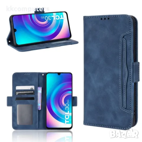 TCL 30 5G / 30+ Wallet Калъф и Протектор