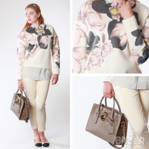 By Malene Birger Дамска Флорална Блуза Size S/M, снимка 2 - Блузи с дълъг ръкав и пуловери - 29160872