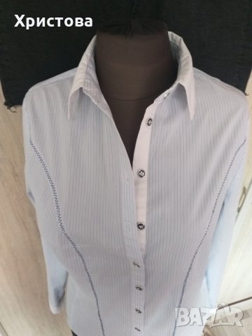 Спортно-елегантна риза в синьо и бяло - 12,00лв., снимка 10 - Ризи - 29277176