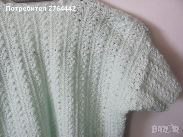 Нова плетена блуза в нежно зелено, снимка 6 - Други - 36957199