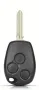 Кутийка за ключ Renault с 3 бутона/острие HU136 за Renault/Dacia:Clio, Kangoo, Master, Modus, Trafic, снимка 1