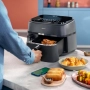 Фритюрник с горещ въздух Philips Airfryer 3000 Series Dual Basket - 9L, 2750W, RapidAir технология, снимка 2
